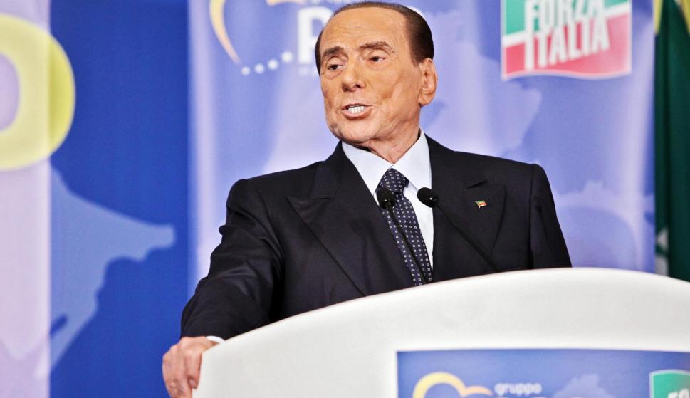 El presidente de Forza Italia, Silvio Berlusconi, durante un acto en Fiuggi, Italia, el 23 de septiembre de 2018. (EFE / EPA / FEDERICO PROIETTI)