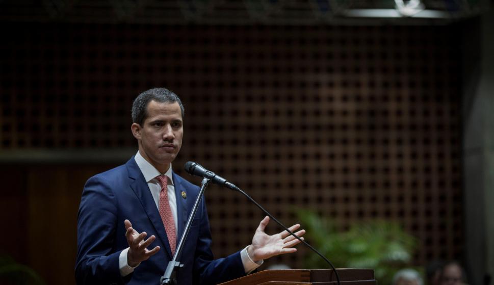 El jefe del Parlamento venezolano, Juan Guaidó, reconocido por más de 50 países como presidente interino. /EFE