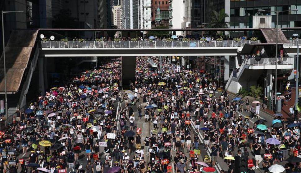Manifestación Hong Kong