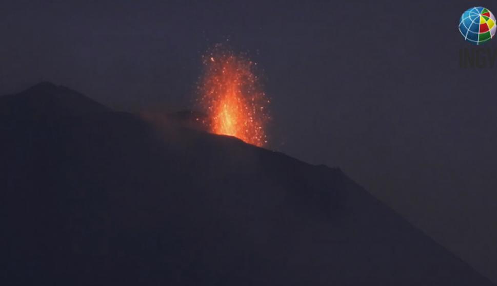 El Etna registra una nueva erupción. /YouTube