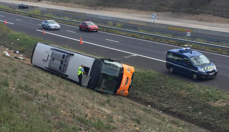 Imagen del autobús accidentado. /France 3