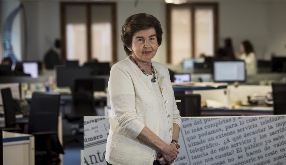 La presidenta - editora de Heraldo de Aragón, Pilar de Yarza. /L.I.