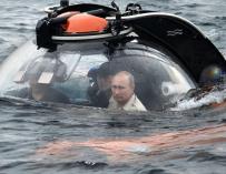 Fotografía de Putin en un batiscafo.