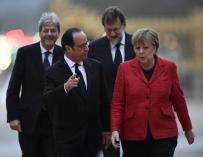 Los jefes de Estado de Alemania, Francia,  Italia y España.