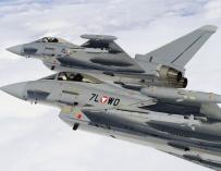 Dos cazas austriacos Eurofighter /AIRBUS DS