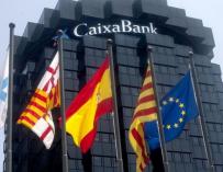 Fotografía de uno de los edificios de CaixaBank en Barcelona