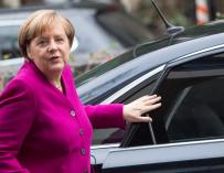 La canciller alemana y líder de la Unión Demócrata Cristiana (CDU) Angela Merkel (EFE/OMER MESSINGER)