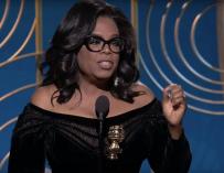 Oprah Winfrey durante su discurso en los Globos de Oro / YouTube