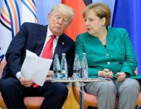 Donald Trump y Ángela Merkel firman tablas en la reunión del G20