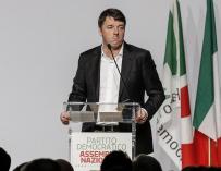 Mateo Renzi, ex primer ministro de Italia y líder del PD.