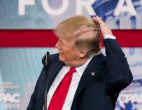 Donald J. Trump, durante la 45ª Conferencia anual de Acción Política Conservadora,en National Harbor, Maryland (EFE/ Jim Lo Scalzo)