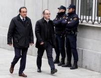 Jordi Turull y Josep Rull a su llegada al Tribunal Supremo