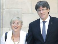 La exconsellera Clara Ponsatí y Carles Puigdemont