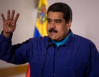 El presidente de Venezuela, Nicolás Maduro, durante un acto