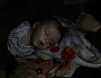 Una de las imágenes de las víctimas difundidas por los Cascos Blancos (@SyriaCivilDef)