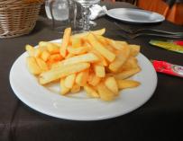 Patatas fritas restaurante