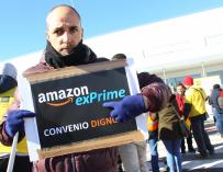 Huelga de los trabajadores de Amazon en España