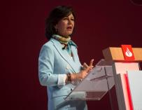 Ana Botín, presidenta de Banco Santander, en la Junta de Accionistas