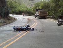 Una quinta parte de los fallecidos en carretera hasta abril murió en accidentes con una moto implicada