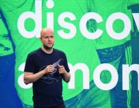 Daniel Ek, CEO de Spotify durante una rueda de prensa / Spotify