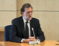 La declaración de Rajoy en la Audiencia Nacional en fotos