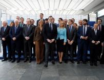 Imagen de Mariano Rajoy con los barones del PP
