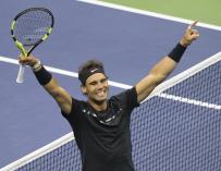 Rafa Nadal celebra el triunfo en el US Open en Nueva York - FOTO: EFE/EPA/BRIAN HIRSCHFELD