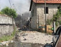 Explosión en un almacén de pirotecnia en Tui