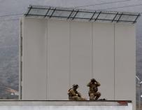 Fotografía muro México, Estados Unidos, Trump