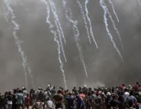 Protesta sangrienta en Gaza