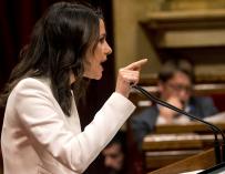 Inés Arrimadas critica la falta de programa de Torra