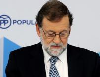 Rajoy, durante el último comité del PP./ EFE