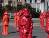 El centro de Tréveris se ha engalanado con decenas de estatuas de Marx / Cordylus