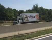 Imagen del camión con inmigrantes hallado esta semana en Austria