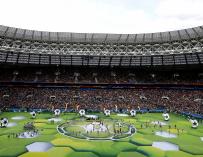 Imagen de la ceremonia de inauguración del Mundial de Rusia. / EFE