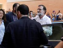 Mariano Rajoy su primer día de trabajo como registrador