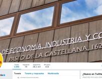 Perfil del Ministerio de Economía en Twitter