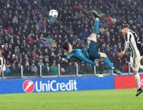 Fotografía de la chilena de Cristiano Ronaldo ante el Juventus