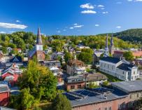 Fotografía de la ciudad de Montpelier, en Vermont.