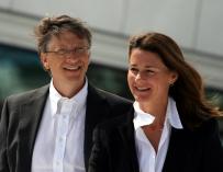 Fotografía de Bill Gates junto a su mujer Melinda en 2009.