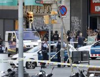 Una de las imágenes del atentado de Barcelona