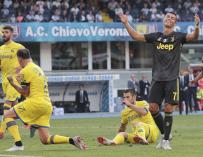 Cristiano Ronaldo, en su debut en la liga italiana