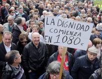 Los jubilados no dejarán la calle hasta lograr una pensión mínima de 1.080 euros