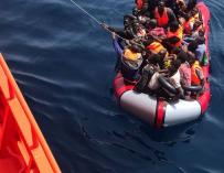 Inmigrantes rescatados este mes de agosto en Andalucía
