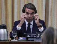 Aznar en la comisión de investigación del Congreso