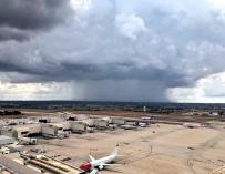 Tormenta en el aeropuerto de Palma, mal tiempo, recurso