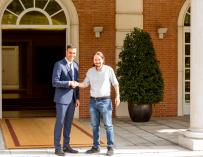 Pedro Sánchez y Pablo Iglesias se reúnen en la Moncloa