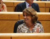 La ministra de Justicia Dolores Delgado en el Senado