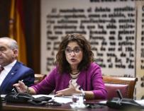 La ministra de Hacienda, María Jesús Montero, comparece en el Senado