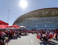 El Wanda Metropolitano en el Día de las Peñas del Atlético de Madrid